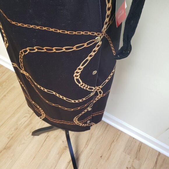 Bold Elements Cut to Curve Midi Skirt NWT - Picture 2 of 10